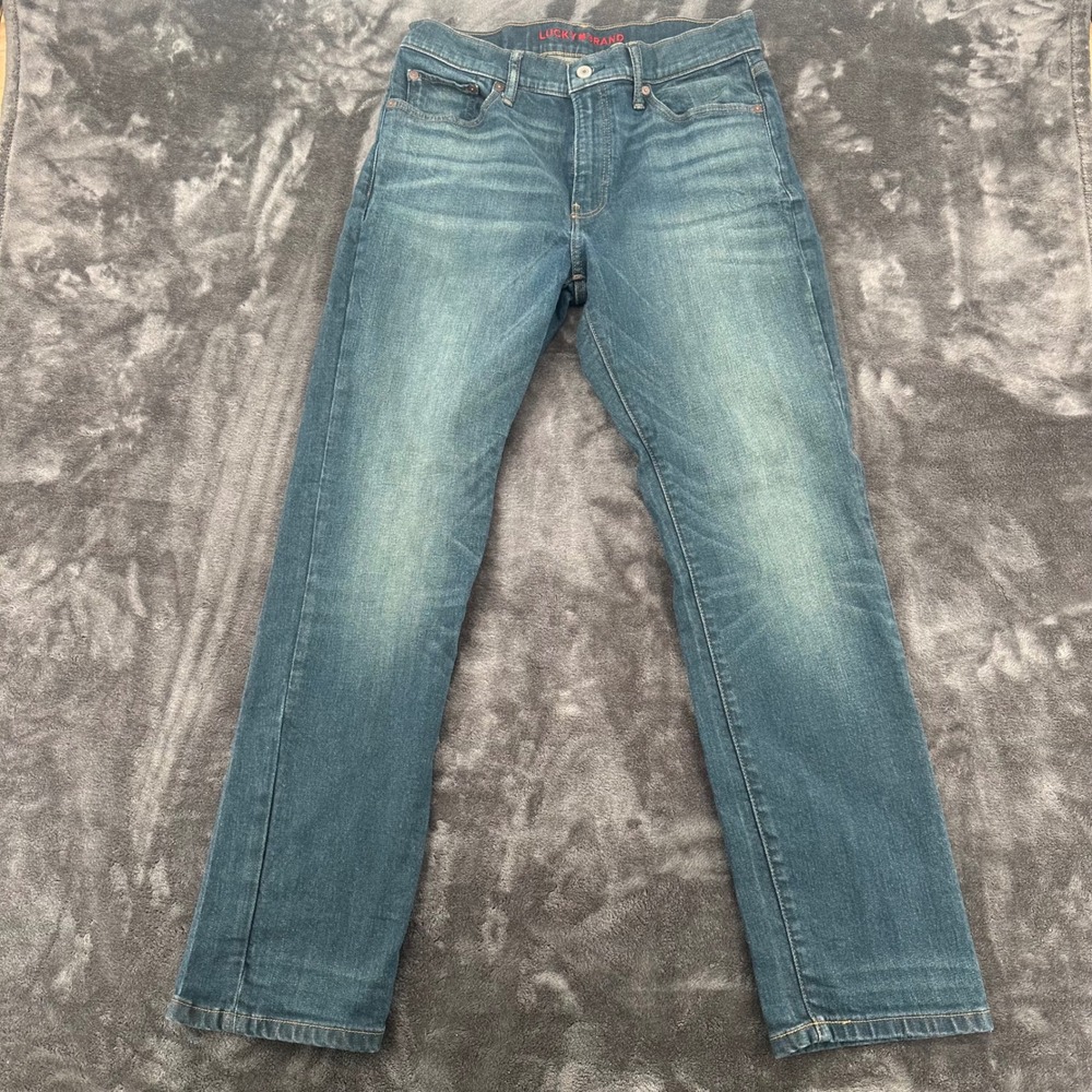 Lucky Brand 410 Athletic Straight Mens Jeans Blue‎ Medium Wash 32x30 RN80318 - Picture 3 of 9